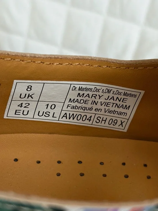 Dr. Martens Tan Leather Mary Jane Shoes - Picture 4 of 8